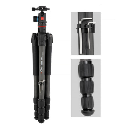 Oben Skysill CFT-6194L Trípode de Fibra de Carbono 4 Secciones 70.8" con Cabeza de Bola BE-117