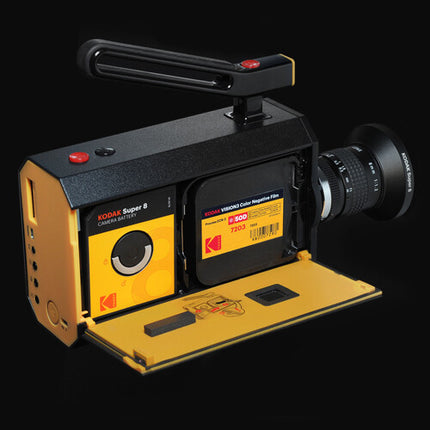 Kodak Super 8 Cámara Negra Formato Extended Gate Con Lente 6mm f12 Cámara