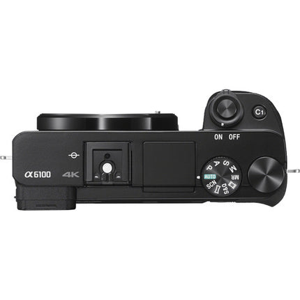 Sony a6100 Cámara Sin Espejo 24.2MP 4K con Lente 50mm f1.8