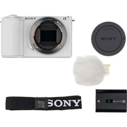 Sony ZV-E10 II Cámara Sin Espejo 26MP 4K60p Pantalla Táctil 3.0" Blanca