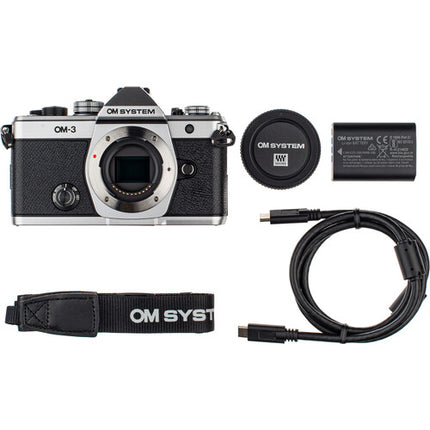 OM SYSTEM OM-3 Cámara Sin Espejo 20MP Estabilizador 3 Pantalla Giratoria