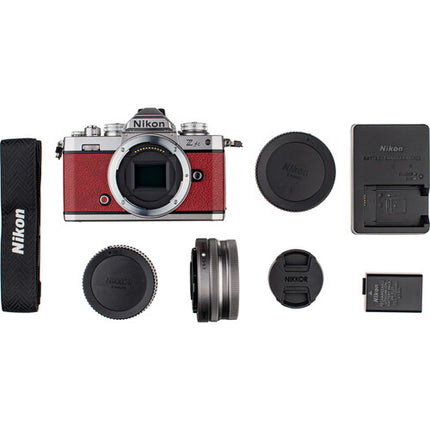 Nikon Zfc Cámara sin Espejo 20.9MP 4K UHD con Lente 16-50mm VR Crimson Red