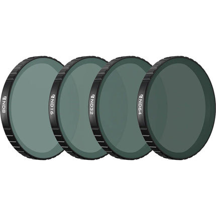 Freewell Set de 4 Filtros ND para DJI Osmo Action 6 Macro Lens con Estuche y Paño de Limpieza