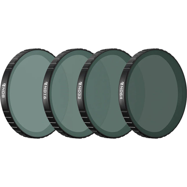 Freewell Set de 4 Filtros ND para DJI Osmo Action 6 Macro Lens con Estuche y Paño de Limpieza