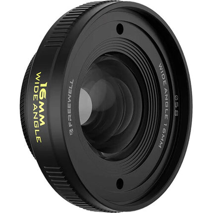 Freewell 16mm Lente Gran Angular para iPhone y Samsung con Campo 105° y Distancia Mínima 19.7"