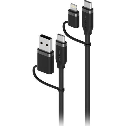 ALOGIC Elements Cable de carga universal 4 en 1 100W 1.5m negro