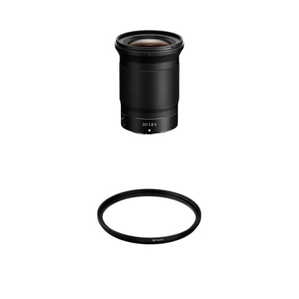 Nikon NIKKOR Z 20mm f/1.8 S objetivo gran angular rápido + filtro UV 77mm