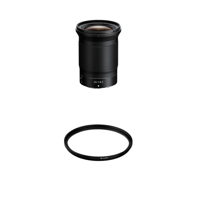 Nikon NIKKOR Z 20mm f/1.8 S objetivo gran angular rápido + filtro UV 77mm