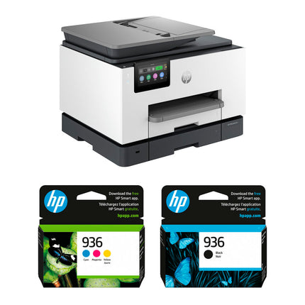HP OfficeJet Pro 9135e Impresora Multifunción Inalámbrica 1200x1200 dpi 25 ppm Kit con Cartuchos Color y Negro