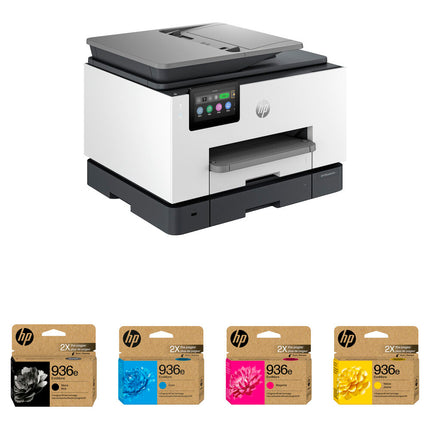 HP OfficeJet Pro 9135e Impresora multifunción inalámbrica 1200x1200 dpi 25 ppm kit con cartuchos 936e EvoMore