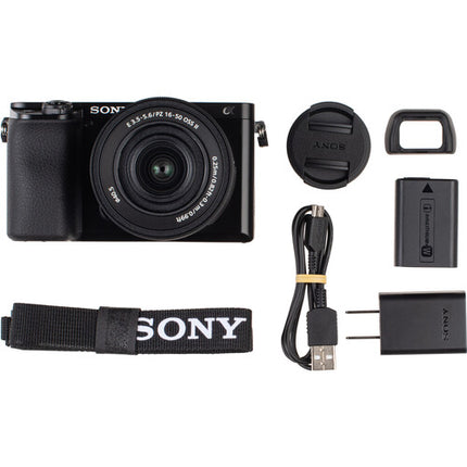 Cámara sin Espejo Sony a6100 con Sensor 24.2MP y lentes 16-50mm 55-210mm