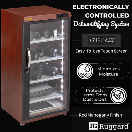 Ruggard EDC-125LRMT Gabinete Seco Electrónico 125L Control Táctil Humedad 60-35%