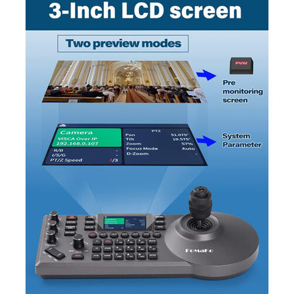 FoMaKo BH202 Paquete con 2 Cámaras PTZ HDMI 20x Zoom Controlador PTZ
