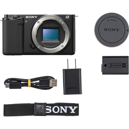 Sony ZV-E10 Cámara Sin Espejo 24.2MP UHD 4K30p Pantalla Táctil 3"