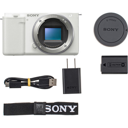 Sony ZV-E10 Cámara Sin Espejo Blanca 24.2MP 4K30p Pantalla Táctil