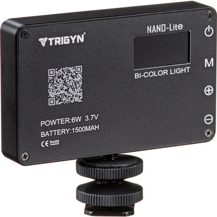 TRIGYN NANO-Lite Luz LED Bicolor Portátil 2800-8500K Batería 1500mAh