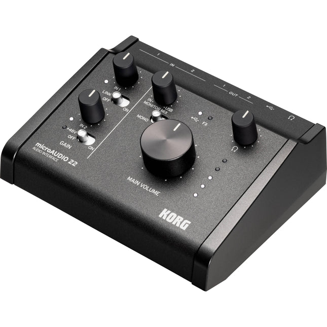 Korg microAudio 22 Interfaz de Audio USB-C 24-Bit 192 kHz 2x2