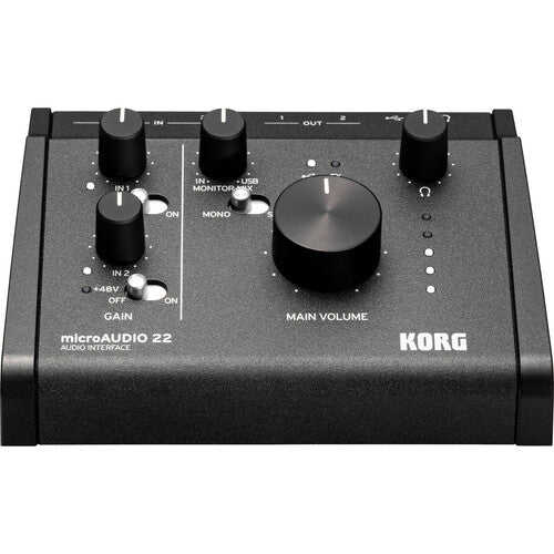 Korg microAudio 22 Interfaz de Audio USB-C 24-Bit 192 kHz 2x2
