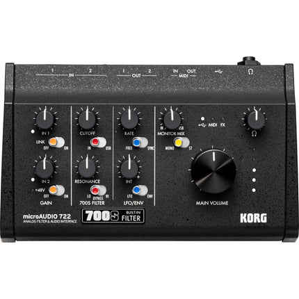 Korg microAudio 722 Interfaz de Audio 24-Bit 192 kHz USB-C 2x2