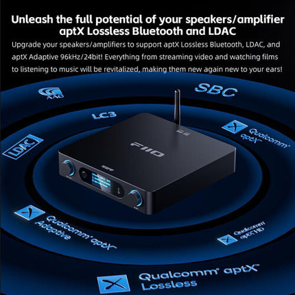 FiiO BR15 R2R Receptor de Audio Bluetooth DAC 24 Bit 384kHz Plata