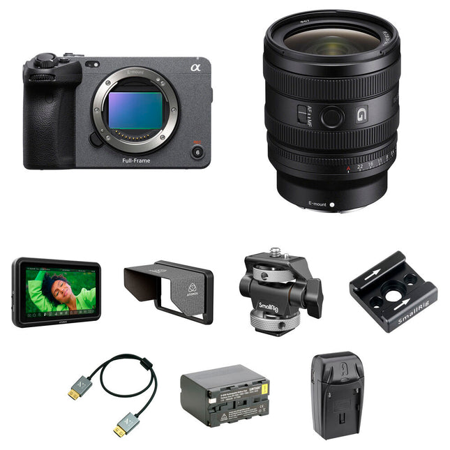 Sony FX3A Cámara de Cine Full-Frame 12.1MP 4K 120fps con Lente 24-50mm y Monitor HDR 5.2"