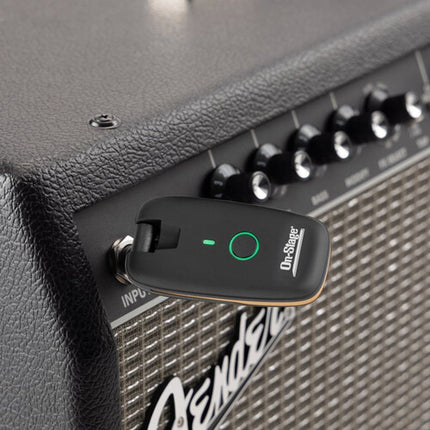 On-Stage Sistema Inalámbrico Recargable para Guitarra 2.4 GHz 150' Alcance 6h Batería