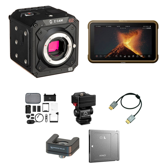 Z CAM E2-M4 Cámara de Cine 4K con Monitor Atomos Ninja V+ y Kit de Alimentación