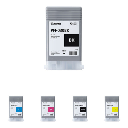 Canon PFI-030 Kit de Tintas para Impresoras Formato Grande 55ml Resistente al Agua