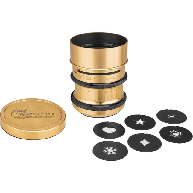 Lomography Nour Triplet V 2.0/64 Lente Artística para Nikon Z Montura de Latón 64mm f/2.0-f/16