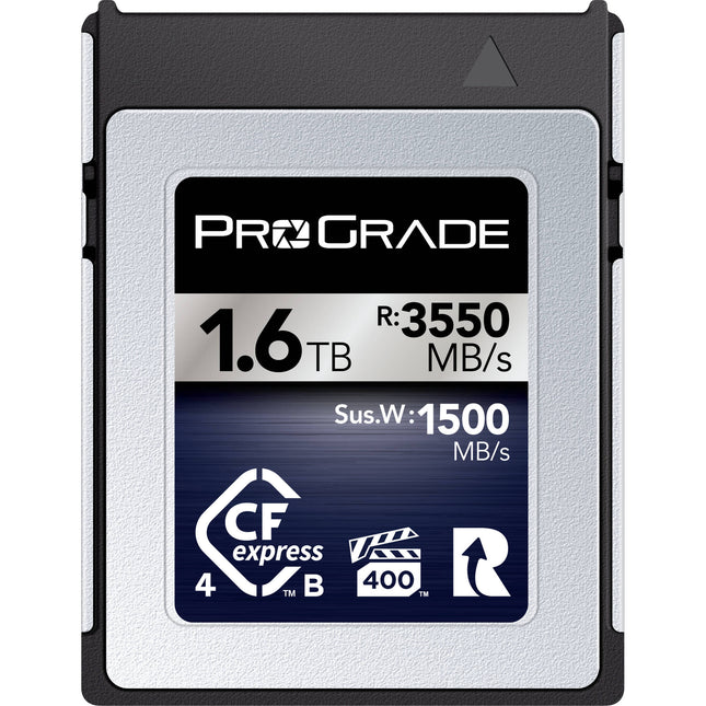 ProGrade Digital 1.6TB CFexpress 4.0 Tipo B Iridium Tarjeta de Memoria 3550 MB/s lectura 3000 MB/s escritura
