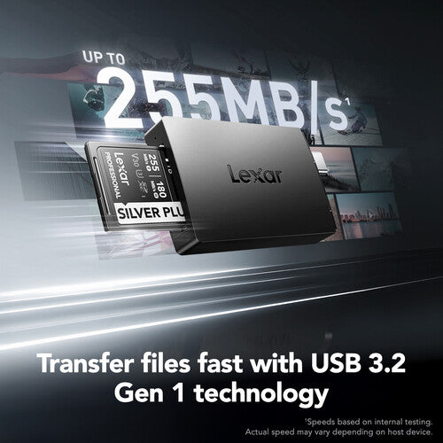 Lexar microSD SD lector de tarjetas USB-C 3.2 Gen 1 hasta 255 MB/s con adaptador USB-A