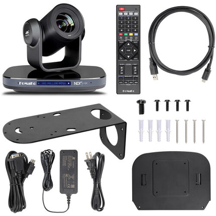 FoMaKo K820S Cámara PTZ 4K UHD 60fps con Zoom Óptico 20x y PoE