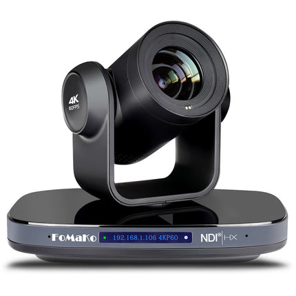 FoMaKo K820S Cámara PTZ 4K UHD 60fps con Zoom Óptico 20x y PoE