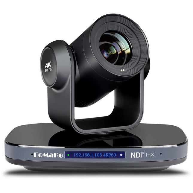 FoMaKo K820S Cámara PTZ 4K UHD 60fps con Zoom Óptico 20x y PoE