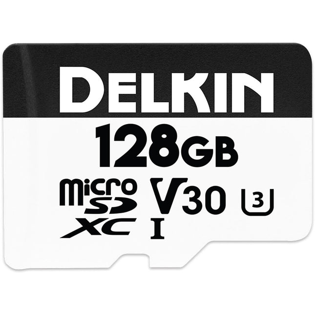 Delkin Devices 128GB microSDXC para drones UHS-I velocidad 195MBs con adaptador SD