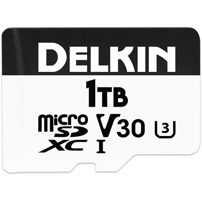 Delkin Devices 1TB microSDXC para drones UHS-I 195MB/s con adaptador SD