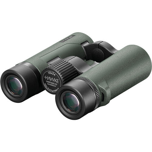 Hawke Sport Optics 10x34 Vantage HD Binoculares Verde Impermeables con Estuche