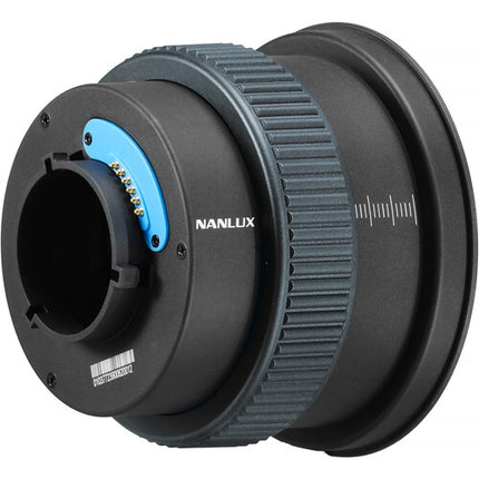 Nanlux FL-12 Lente Fresnel para Monolights Ángulo 15°-30° con Barndoor y Bolsa