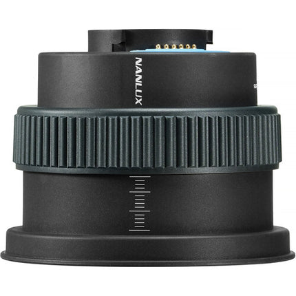 Nanlux FL-12 Lente Fresnel para Monolights Ángulo 15°-30° con Barndoor y Bolsa