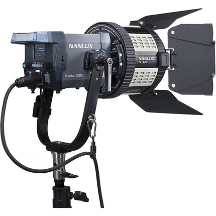 Nanlux FL-12E Lente Fresnel Motorized para Monolights ángulo 15-35° con Barndoor y Funda
