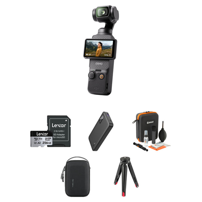 DJI Osmo Pocket 3 Kit Inicial Estabilizador 3 Ejes Sensor 1 Pulgada 4K120
