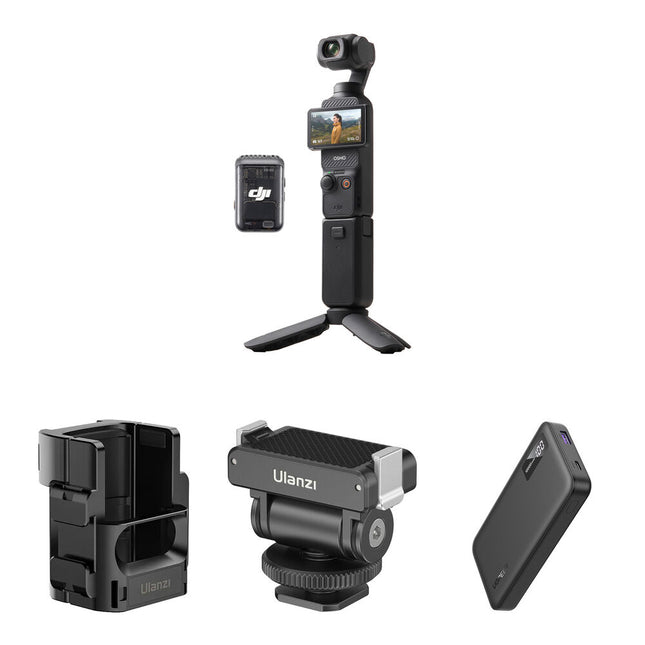 DJI Osmo Pocket 3 Creator Combo Cámara Gimbal Lente Gran Angular Micro USB-C 10000mAh