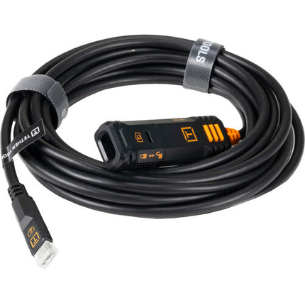 Tether Tools TetherPro Optima 10G Cable Extensión USB-C 16ft 10Gbps Negro