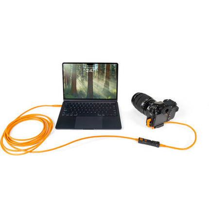 Tether Tools TetherPro Optima 10G Cable Extensión USB-C 16ft 10Gbps Negro