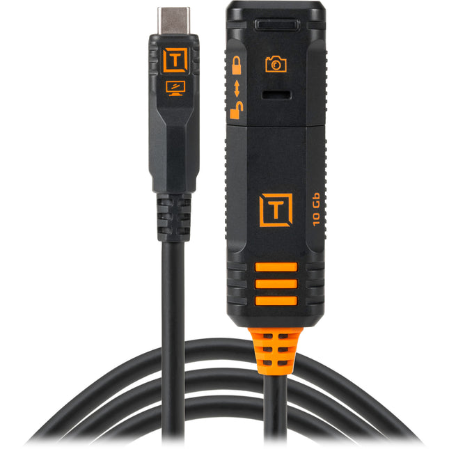 Tether Tools TetherPro Optima 10G Cable Extensión USB-C 16ft 10Gbps Negro