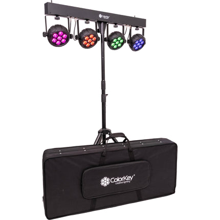 ColorKey PartyBar Mobile 500 EL Iluminación Móvil 4x70W RGBW Batería 6h Incluye Soporte y Mando
