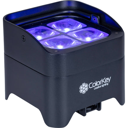 ColorKey MobilePar Mini Hex 4 MKII Foco LED RGBAW+UV Wireless 15° 15H Batería