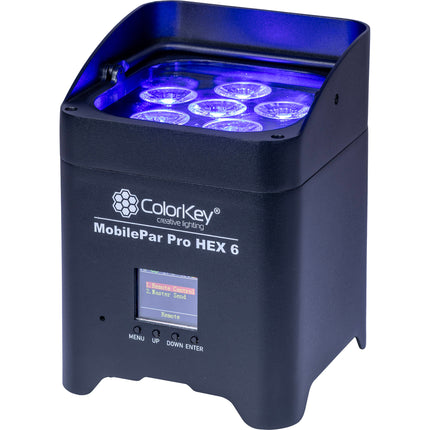 ColorKey MobilePar Pro Hex 6 Lámpara RGBUAW+UV LED inalámbrica batería 12W 25°