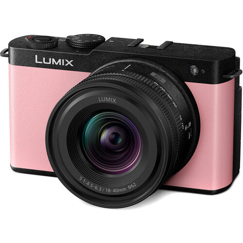 Panasonic LUMIX S9 Cámara sin espejo con sensor 24.2MP y lente 18-40mm Rosa