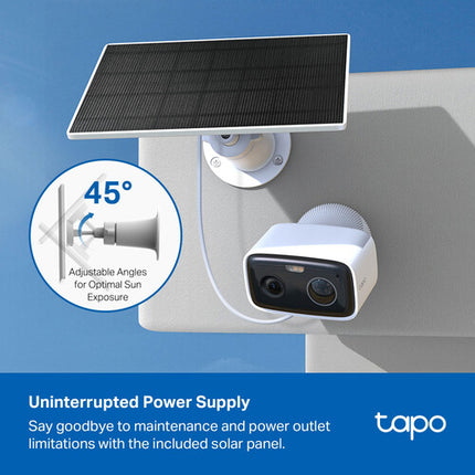 TP-Link Tapo C400 Cámara de Seguridad Solar 1080p 32.8ft Visión Nocturna